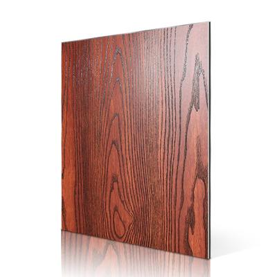 SAA30603-PVC Black Wood Skin acp wall panels