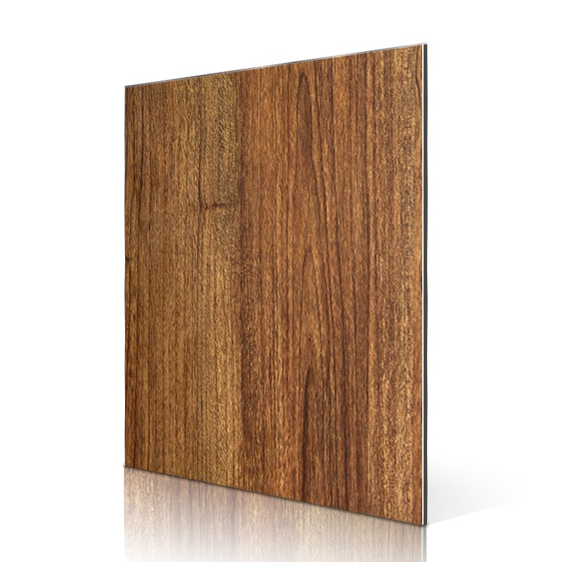 SAA34101-PVC Veneer Red Teak Burl acp panel interior design