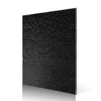 ED03-SF703D Pearly Black Brushed Granular aluminium composite board suppliers