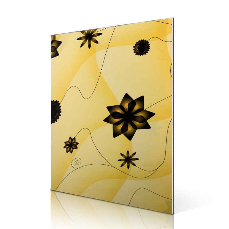 SAA16310-FG Popular Yellow windmill Flowers aluminum composite board suppliers